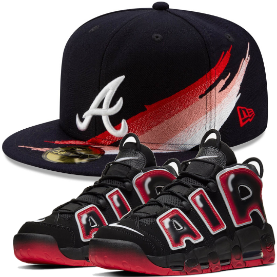 New Era Atlanta Braves Brush 59FIFTY Fitted Hat w/ Air More Uptempo