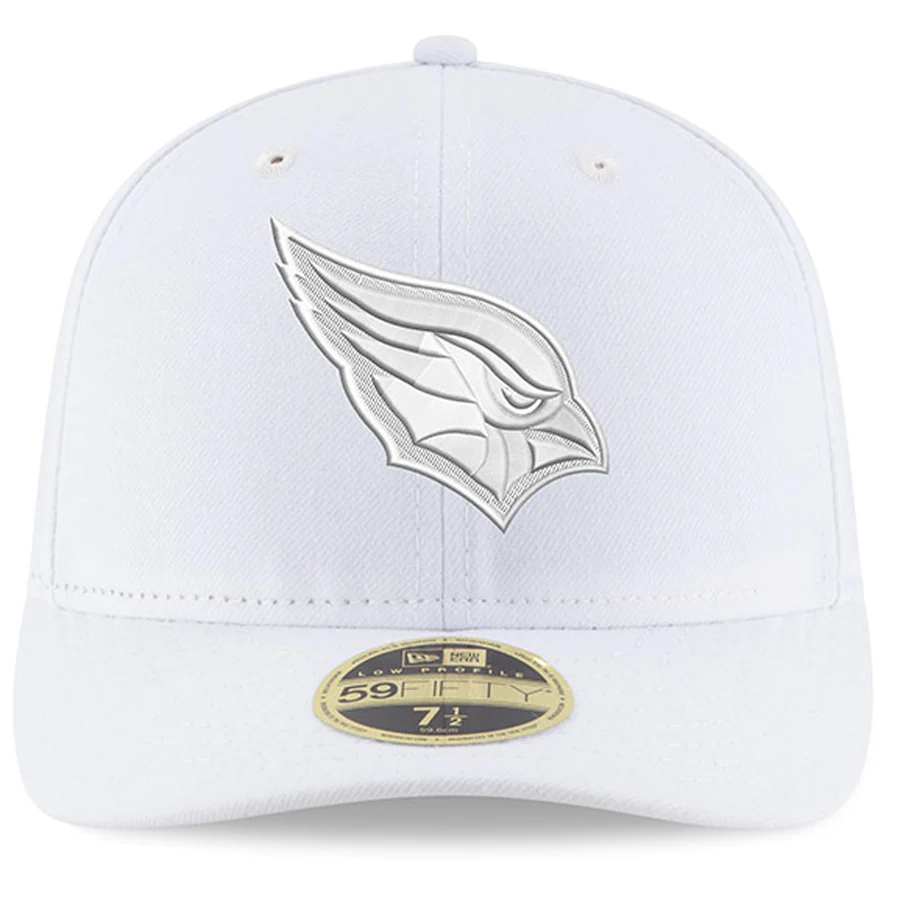 New Era Arizona Cardinals White on White Low Profile 59FIFTY Fitted Hat