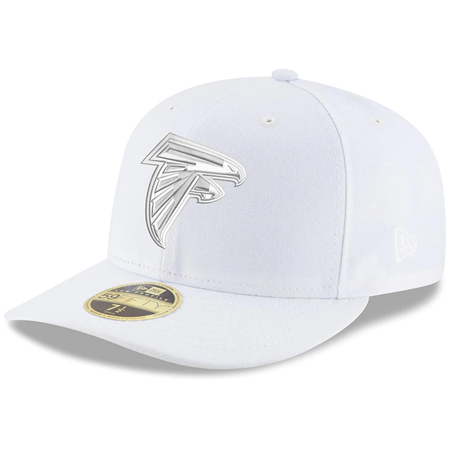 New Era Atlanta Falcons White on White Low Profile 59FIFTY Fitted Hat