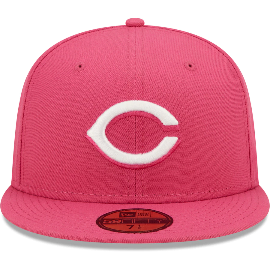 New Era Cincinnati Reds Hot Pink 59FIFTY Fitted Hat