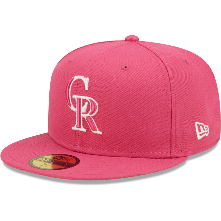 New Era Colorado Rockies Hot Pink 59FIFTY Fitted Hat