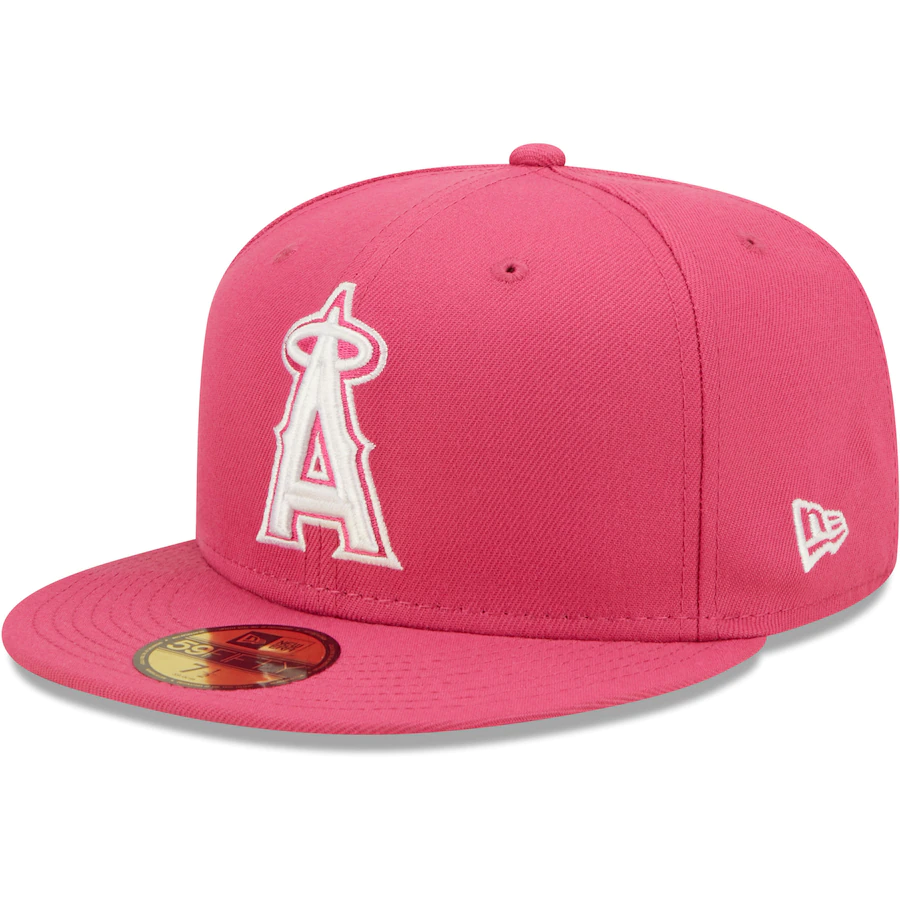 New Era Los Angeles Angels Hot Pink 59FIFTY Fitted Hat