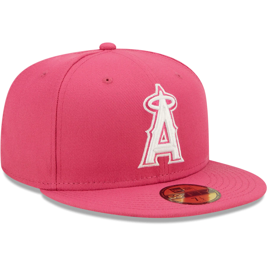 New Era Los Angeles Angels Hot Pink 59FIFTY Fitted Hat