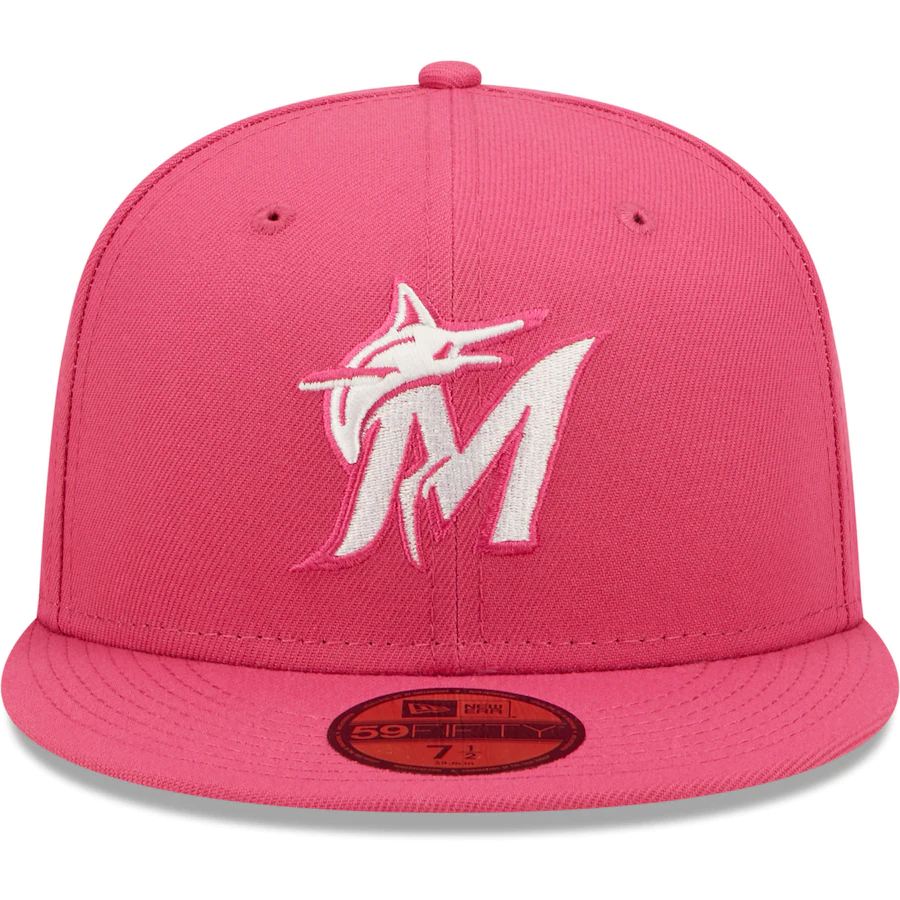 New Era Miami Marlins Hot Pink 59FIFTY Fitted Hat