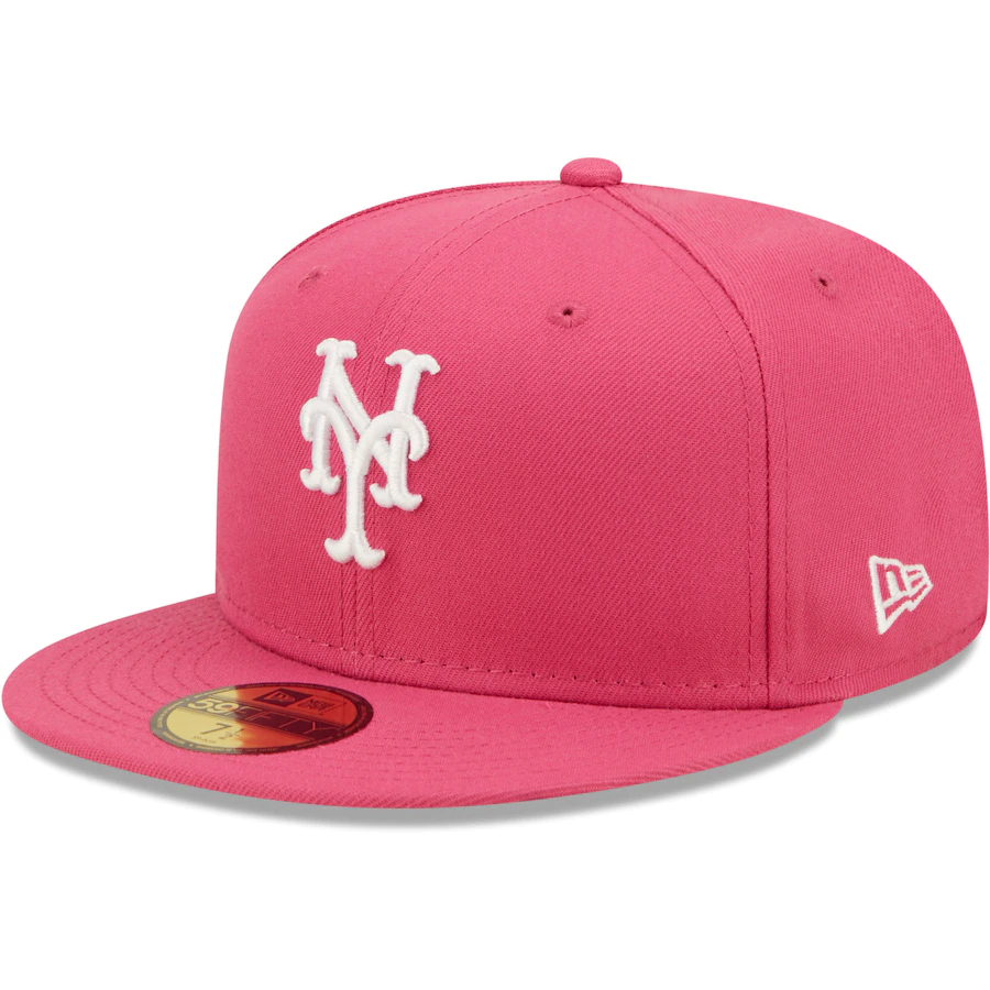 New Era New York Mets Hot Pink 59FIFTY Fitted Hat