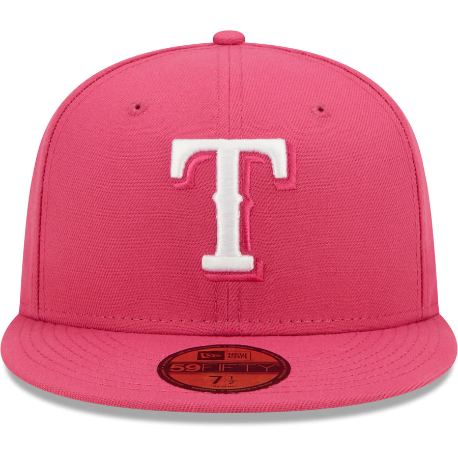 New Era Texas Rangers Hot Pink 59FIFTY Fitted Hat
