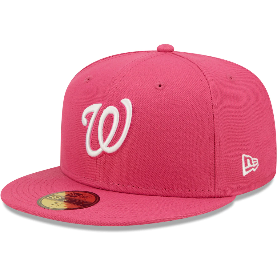 New Era Washington Nationals Hot Pink 59FIFTY Fitted Hat