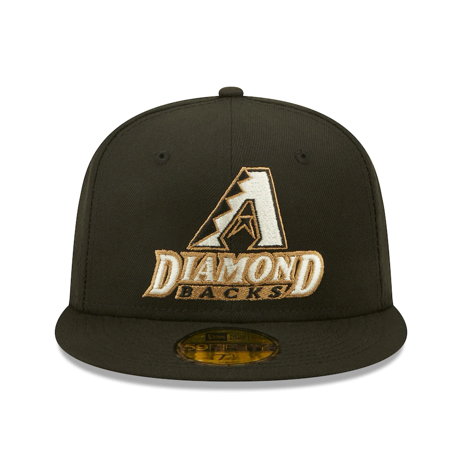 New Era Arizona Diamondbacks Black 10th Anniversary Wheat Undervisor 59FIFTY Fitted Hat