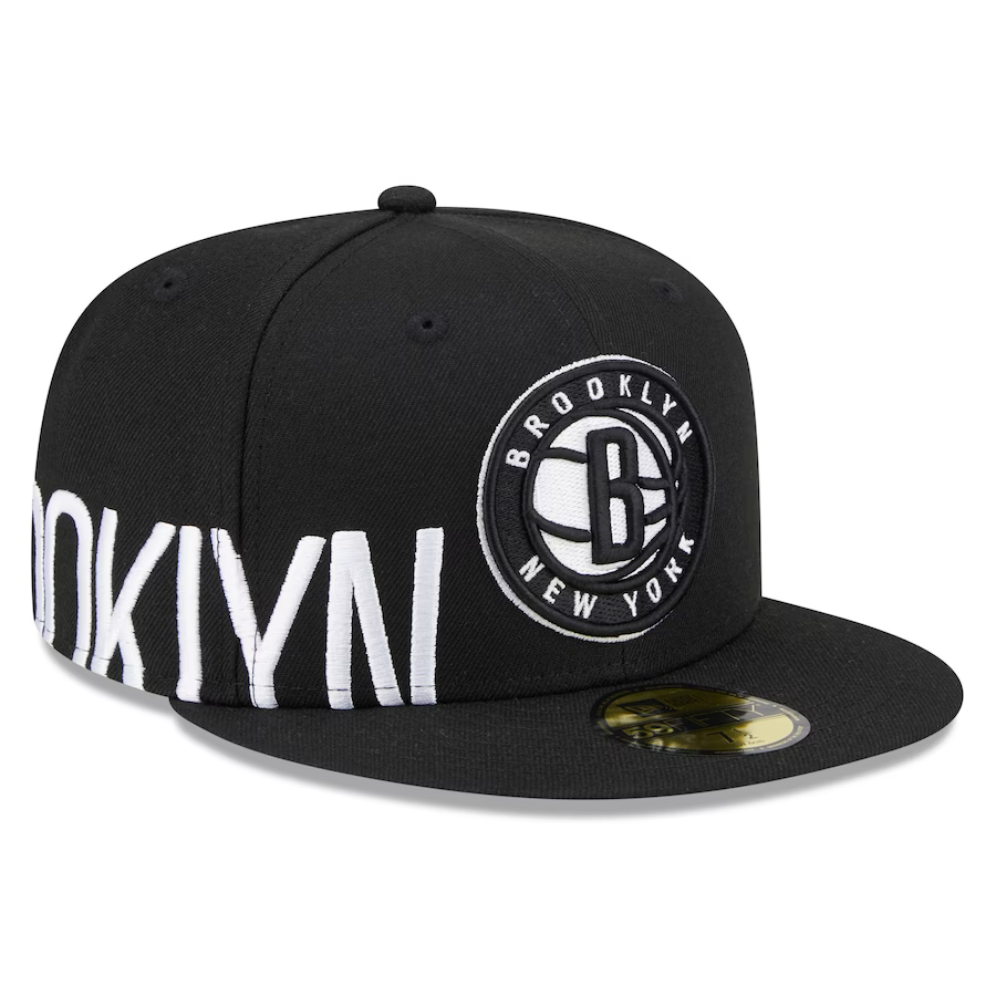 New Era Brooklyn Nets Side Arch Jumbo 59FIFTY Fitted Hat
