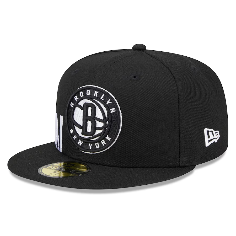 New Era Brooklyn Nets Side Arch Jumbo 59FIFTY Fitted Hat