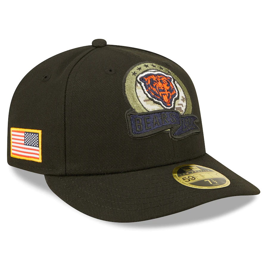 New Era Chicago Bears 2022 Salute To Service Low Profile 59FIFTY Fitted Hat