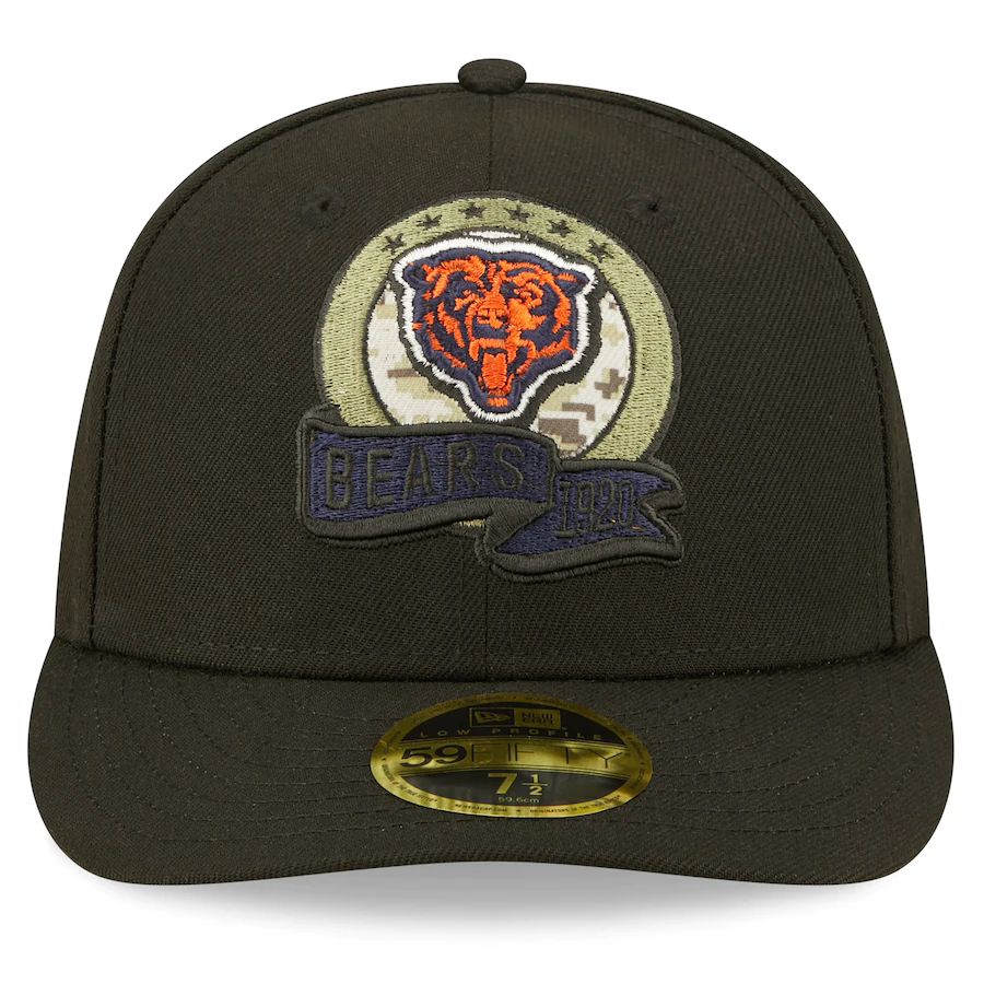 New Era Chicago Bears 2022 Salute To Service Low Profile 59FIFTY Fitted Hat