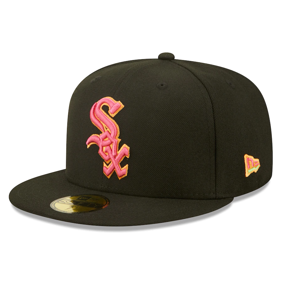 New Era Chicago White Sox Black Summer Sherbet 59FIFTY Fitted Hat