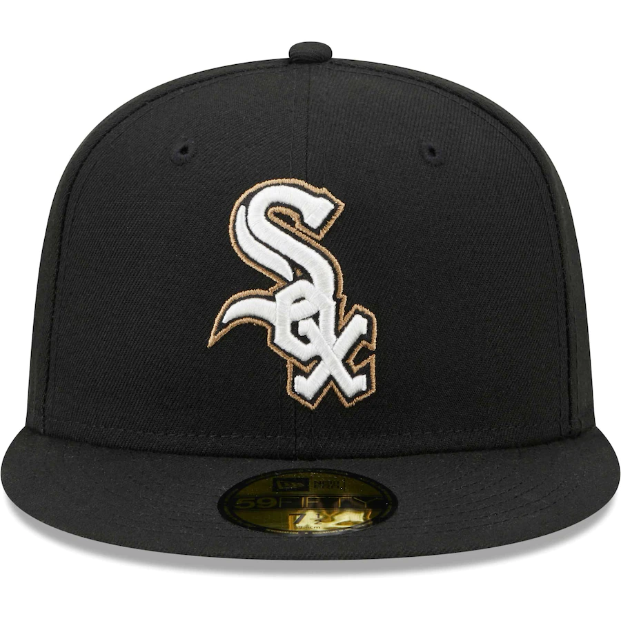 New Era Chicago White Sox Black Wheat Undervisor 59FIFTY Fitted Hat