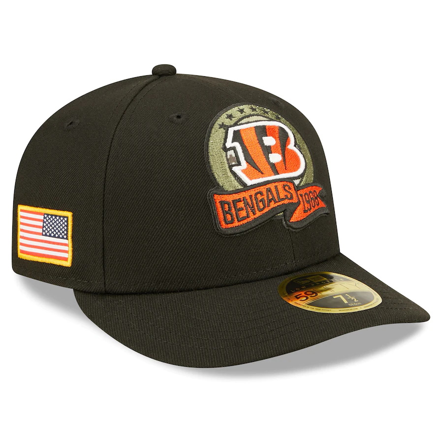 New Era Cincinnati Bengals 2022 Salute To Service Low Profile 59FIFTY Fitted Hat