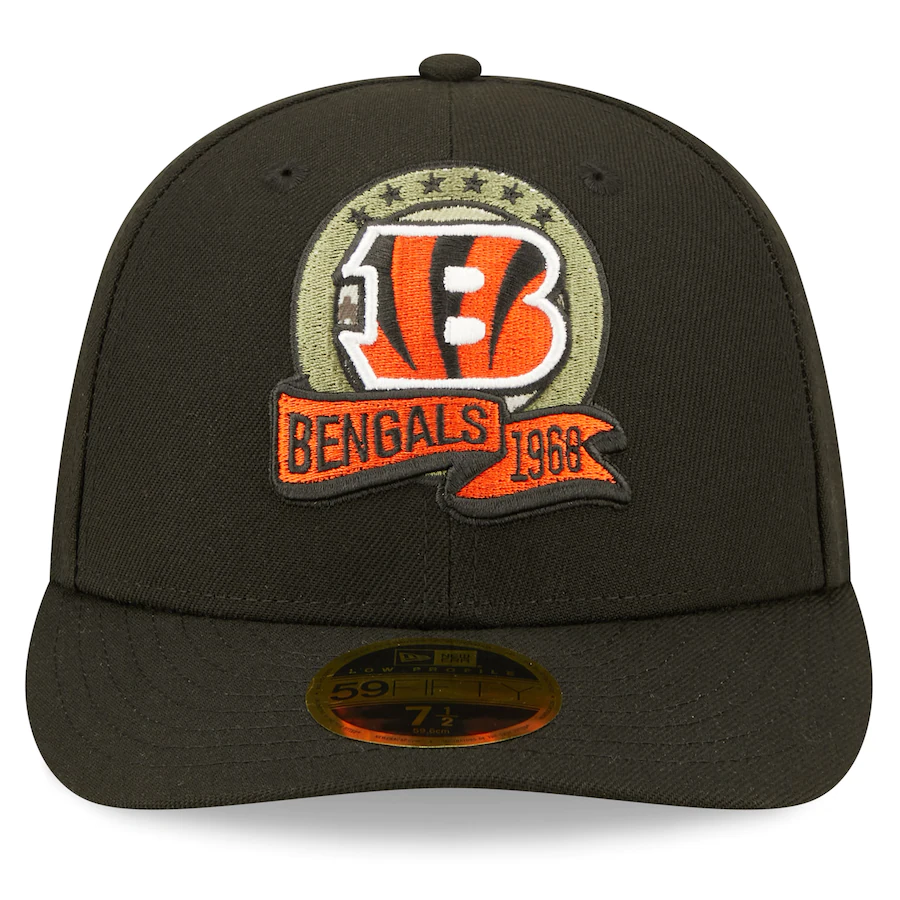 New Era Cincinnati Bengals 2022 Salute To Service Low Profile 59FIFTY Fitted Hat