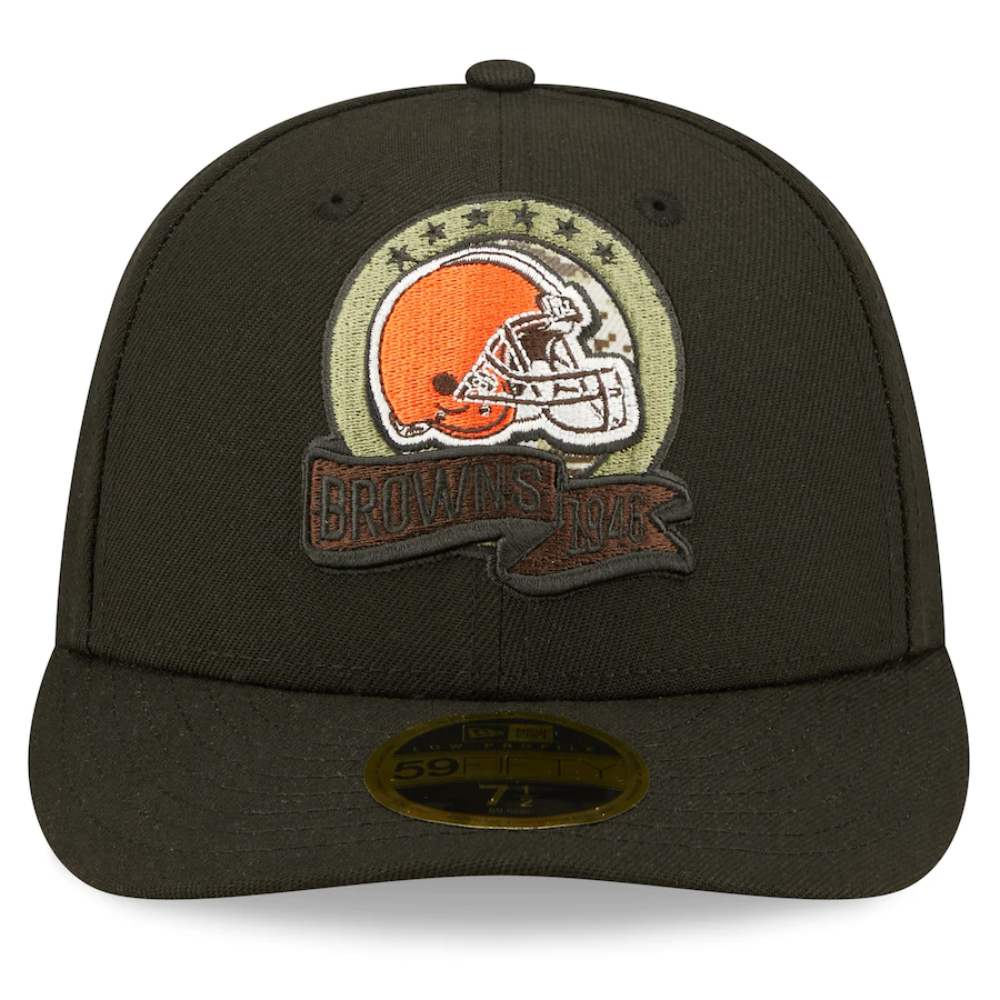 New Era Cleveland Browns 2022 Salute To Service Low Profile 59FIFTY Fitted Hat
