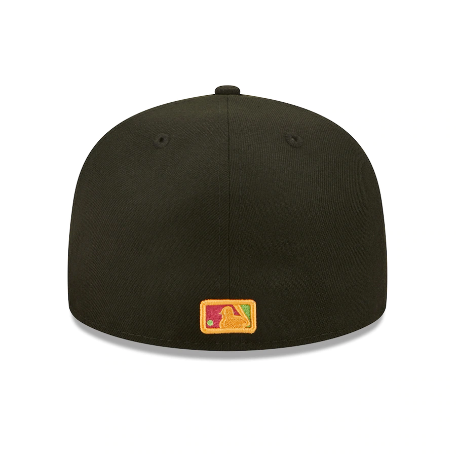 New Era Cleveland Guardians Black Summer Sherbet 59FIFTY Fitted Hat