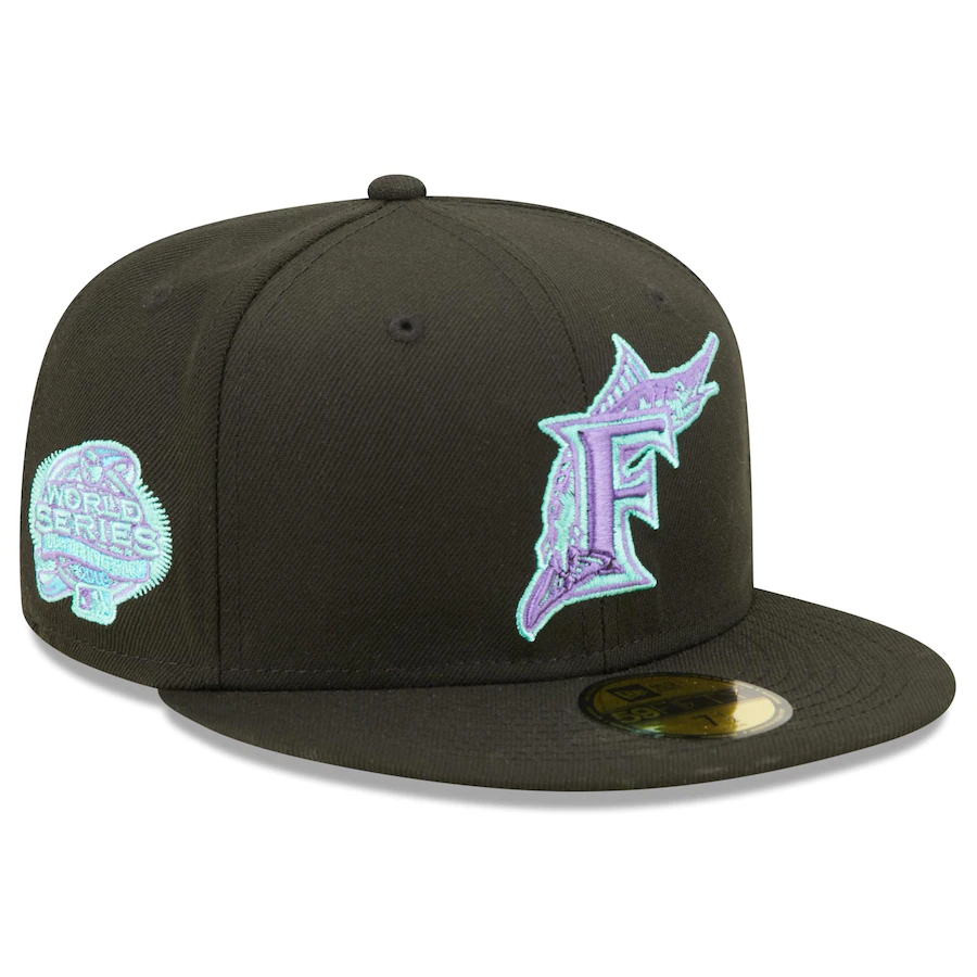 New Era Florida Marlins 2003 World Series Black Light 59FIFTY Fitted Hat