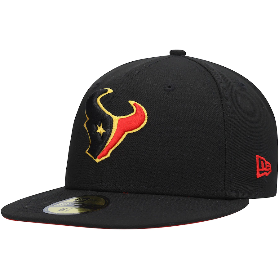 New Era Houston Texans Black Cobra Kai 2022 59FIFTY Fitted Hat