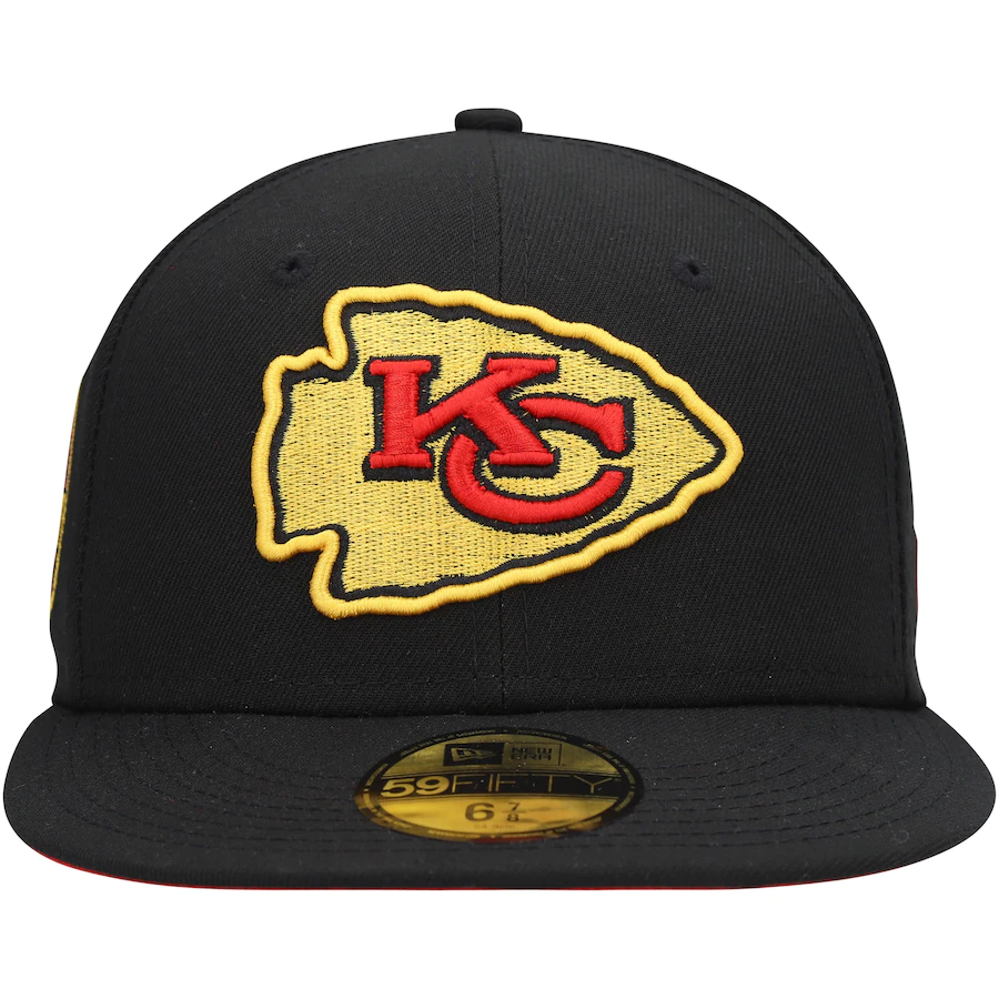 New Era Kansas City Chiefs Black 1980 Pro Bowl Cobra Kai 2022 59FIFTY Fitted Hat