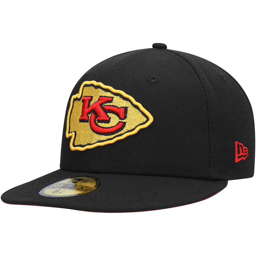 New Era Kansas City Chiefs Black 1980 Pro Bowl Cobra Kai 2022 59FIFTY Fitted Hat
