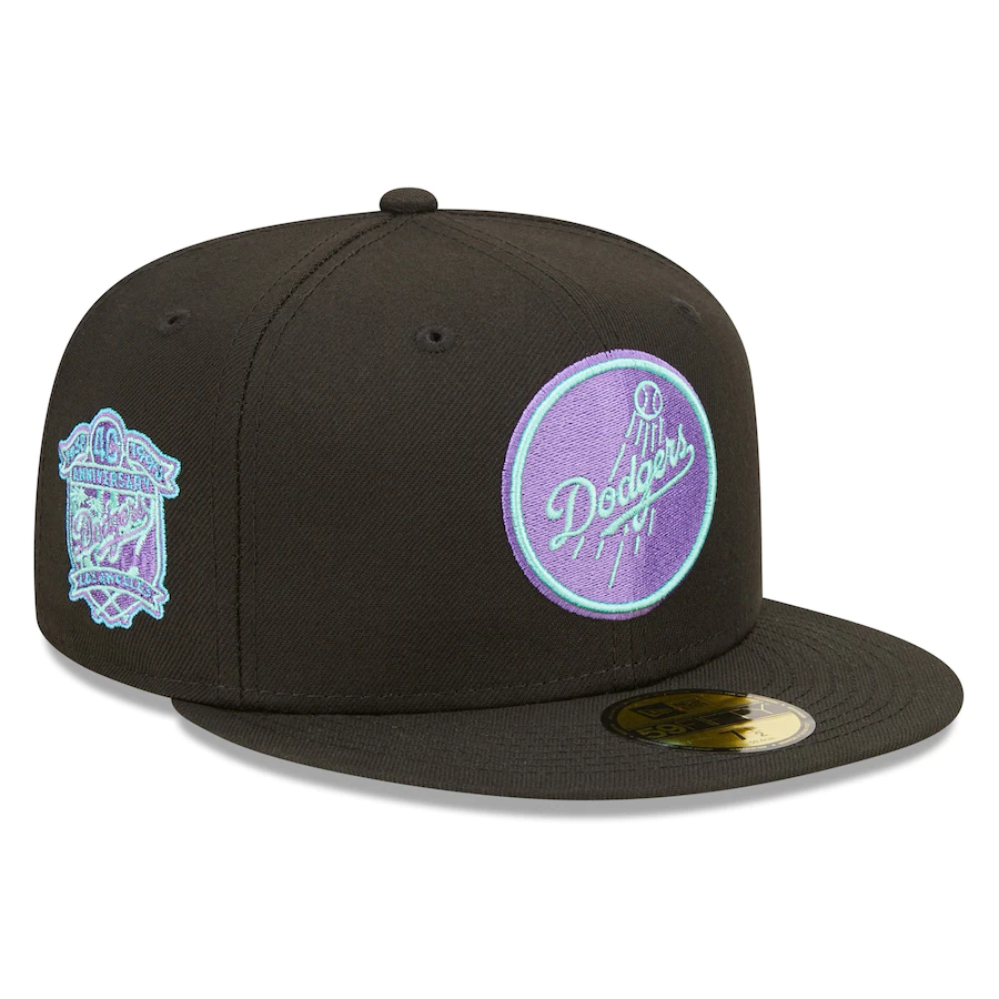 New Era Los Angeles Dodgers 40th Anniversary Black Light 59FIFTY Fitted Hat