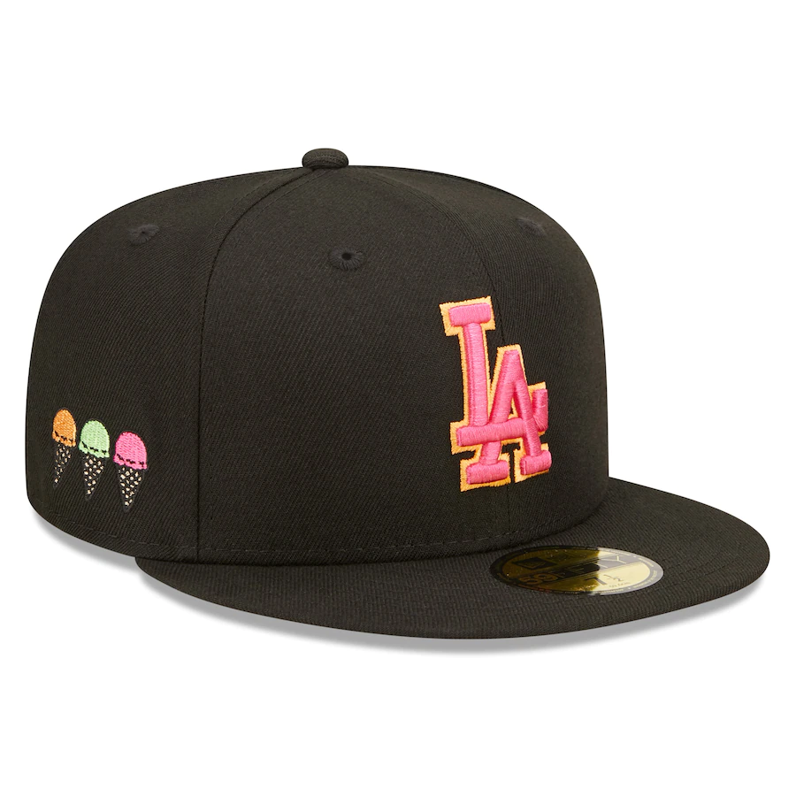 New Era Los Angeles Dodgers Black Summer Sherbet 59FIFTY Fitted Hat