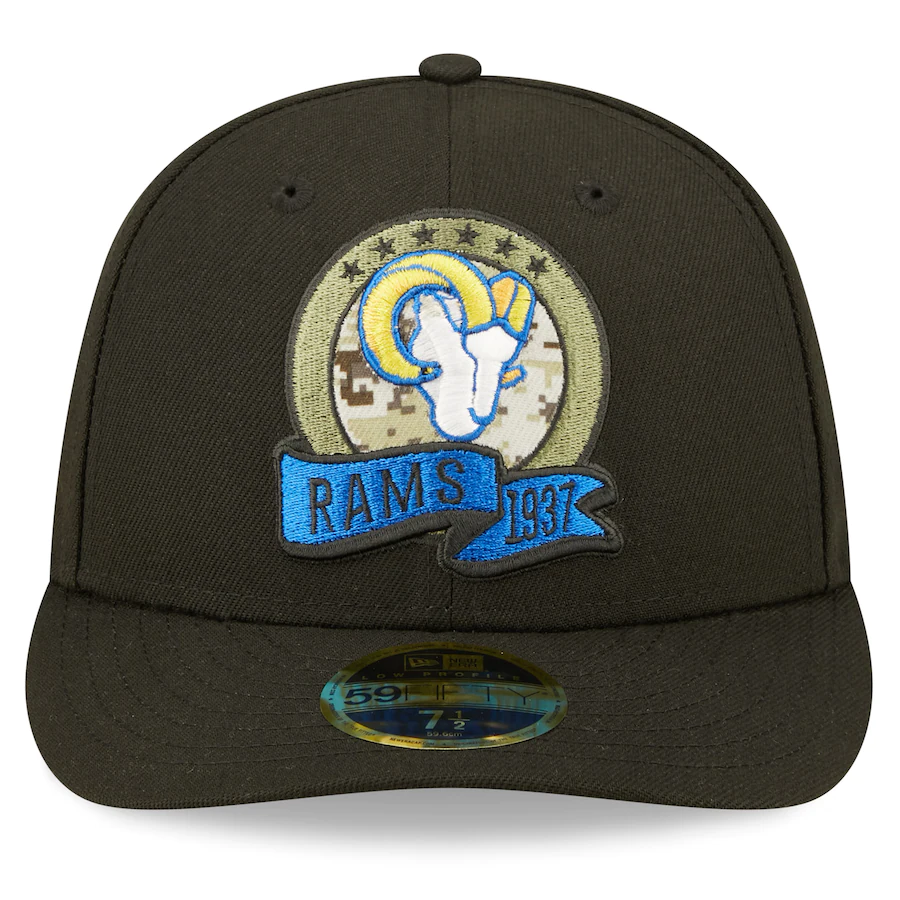 New Era Los Angeles Rams 2022 Salute To Service Low Profile 59FIFTY ...