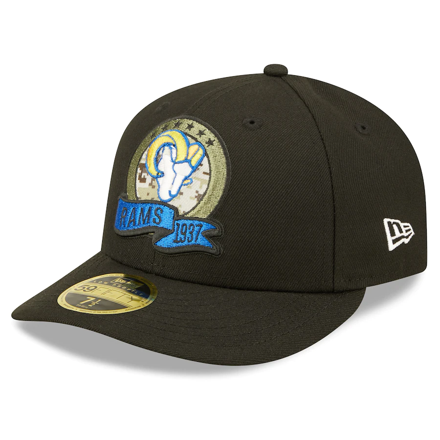 Del Rio Rams Caps New Era Los Angeles Rams 2022 Salute To Service Low Profile 59FIFTY ...