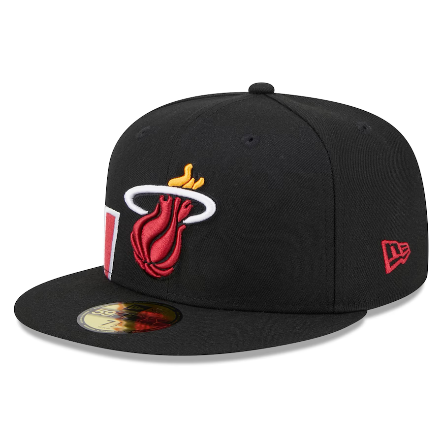 New Era Miami Heat Side Arch Jumbo 59FIFTY Fitted Hat