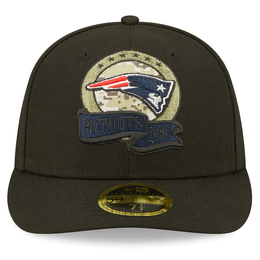 New Era New England Patriots 2022 Salute To Service Low Profile 59FIFTY Fitted Hat