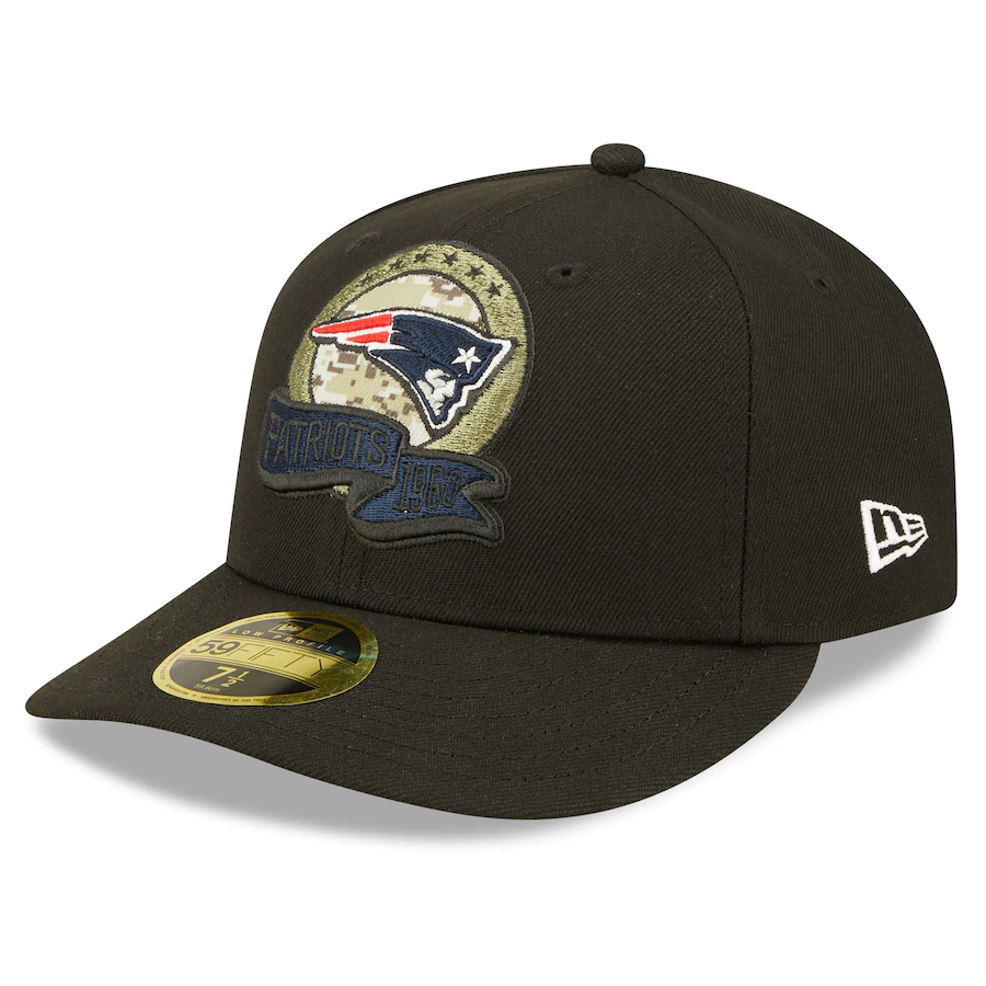 New Era New England Patriots 2022 Salute To Service Low Profile 59FIFTY Fitted Hat