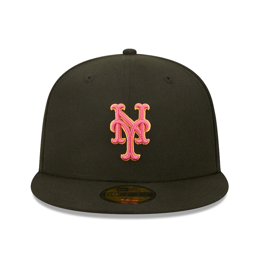 New Era New York Mets Black Summer Sherbet 59FIFTY Fitted Hat