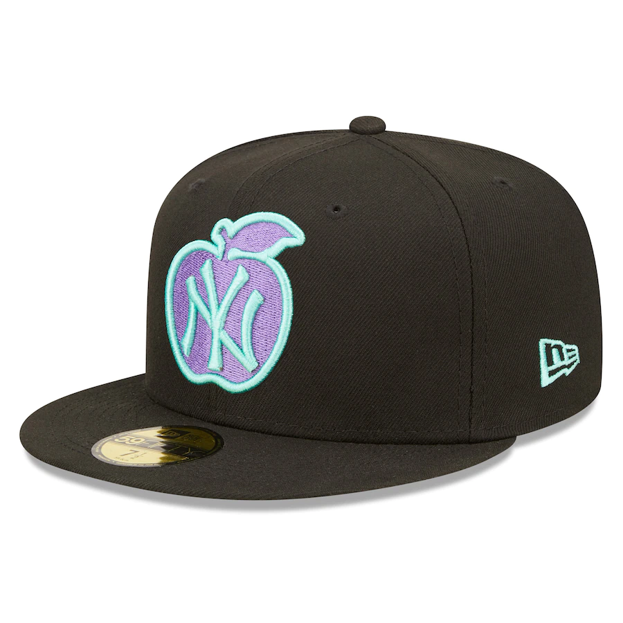 New Era New York Yankees 100th Anniversary Black Light 59FIFTY Fitted Hat