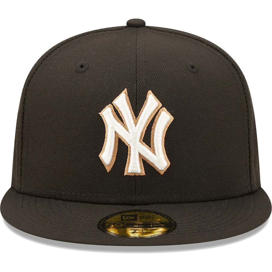 New Era New York Yankees Black 1996 World Series Wheat Undervisor 59FIFTY Fitted Hat