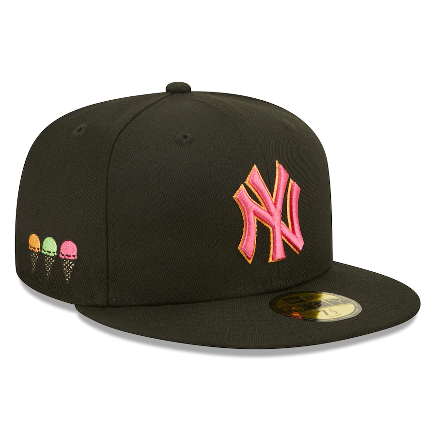 New Era New York Yankees Black Summer Sherbet 59FIFTY Fitted Hat