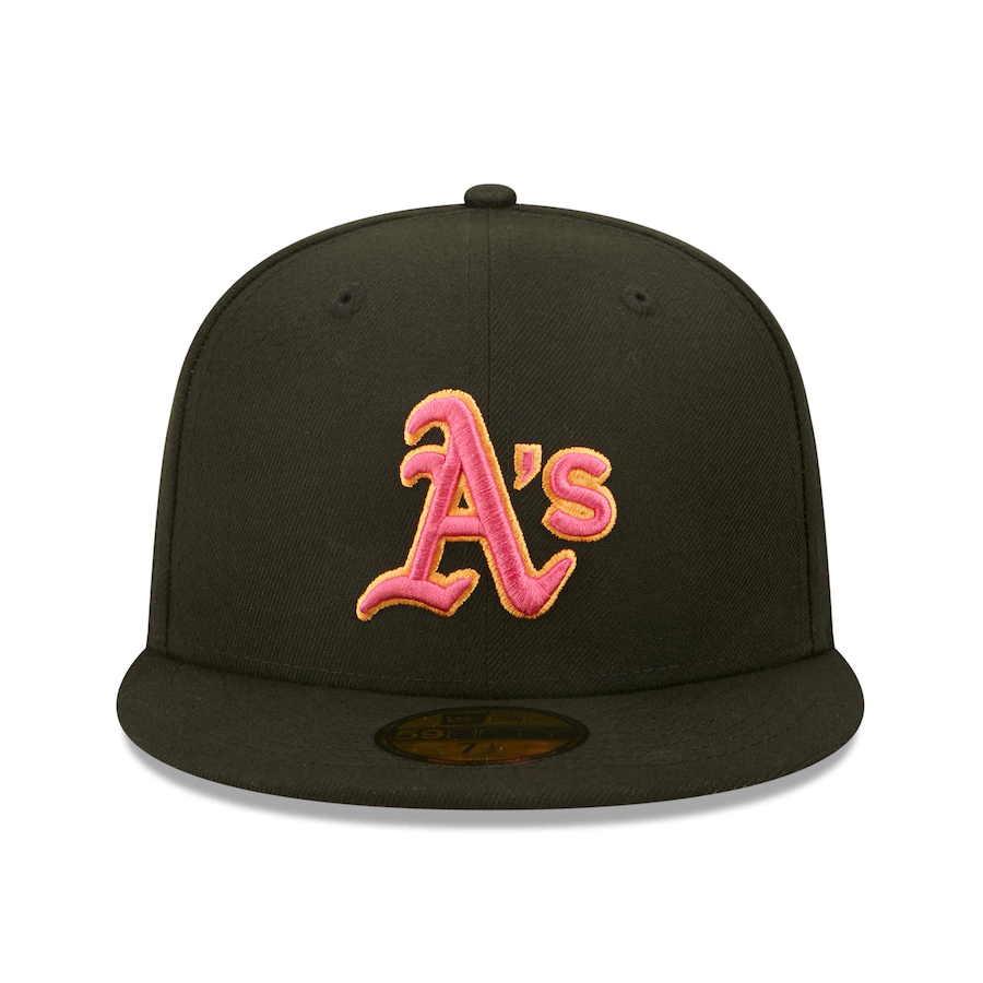 New Era Oakland Athletics Black Summer Sherbet 59FIFTY Fitted Hat