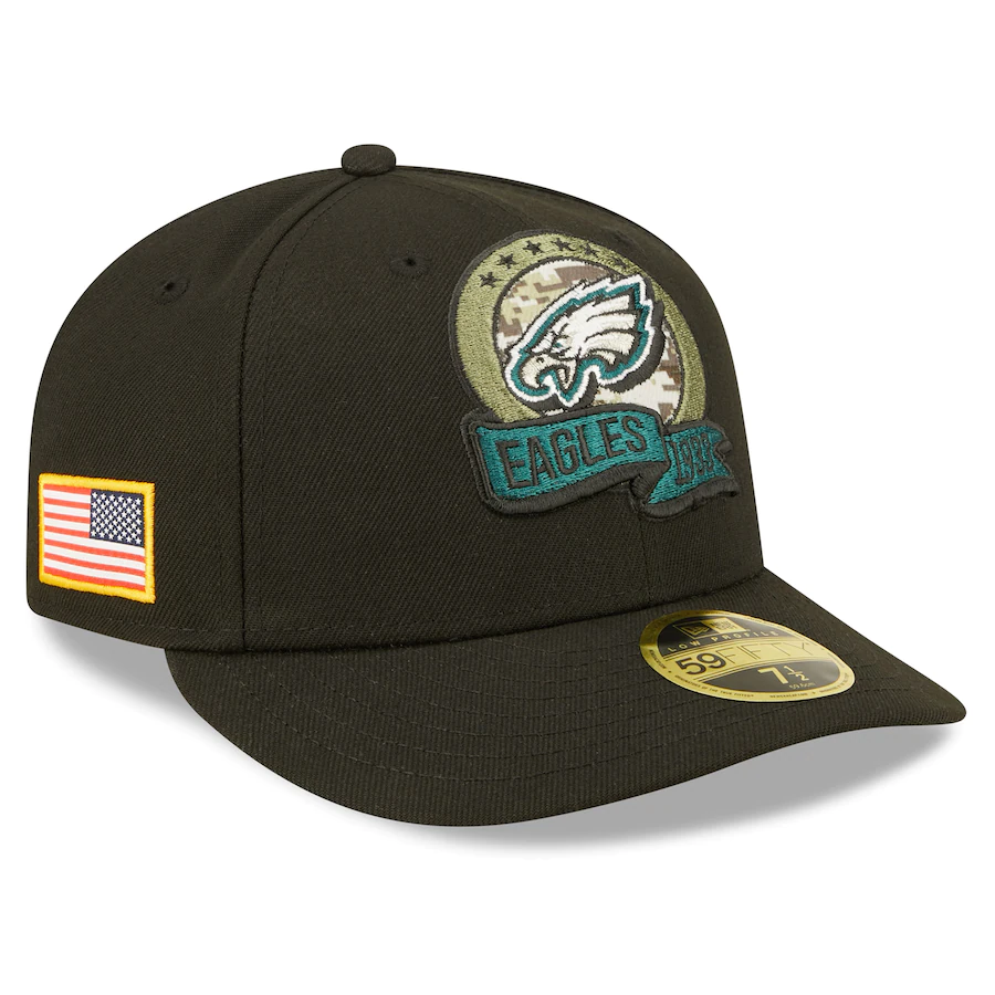 New Era Philadelphia Eagles 2022 Salute To Service Low Profile 59FIFTY Fitted Hat