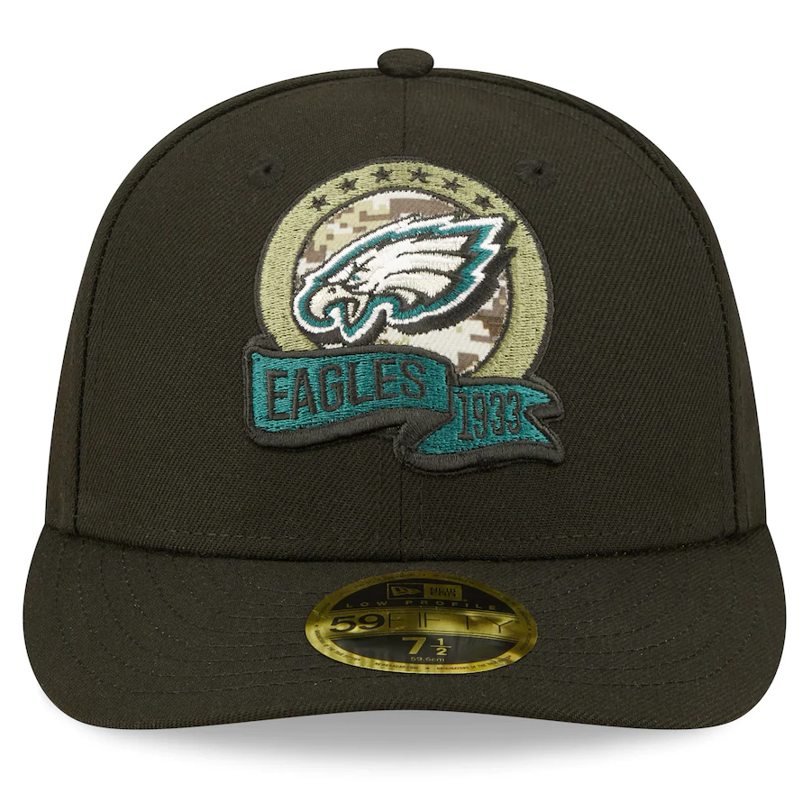 New Era Philadelphia Eagles 2022 Salute To Service Low Profile 59FIFTY Fitted Hat
