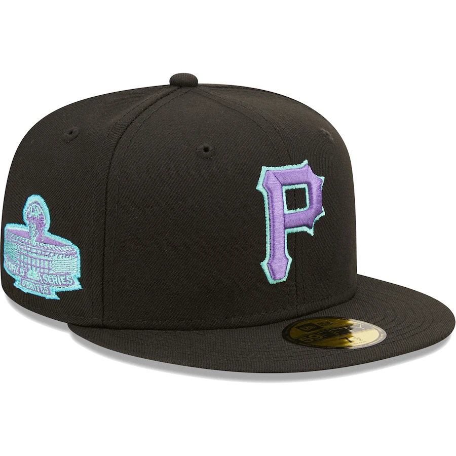 New Era Pittsburgh Pirates 1971 World Series Black Light 59FIFTY Fitted Hat