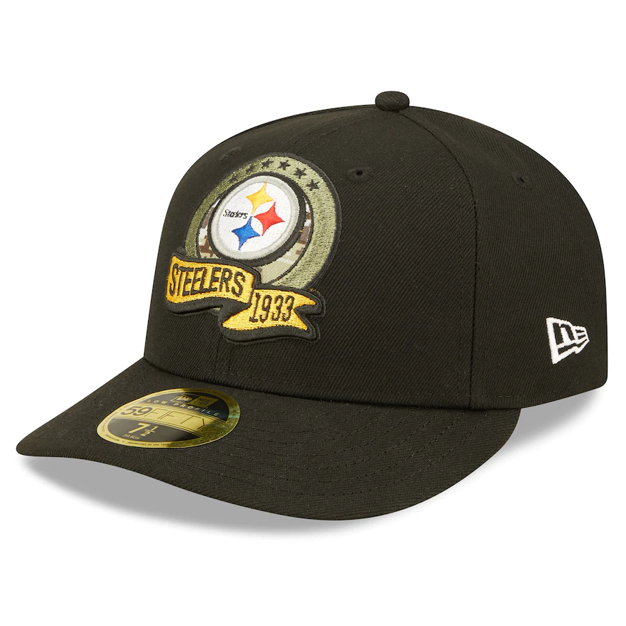 New Era Pittsburgh Steelers 2022 Salute To Service Low Profile 59FIFTY Fitted Hat