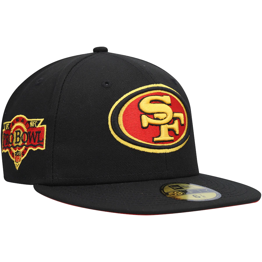 New Era San Francisco 49ers Black 1991 Pro Bowl Cobra Kai 2022 59FIFTY Fitted Hat