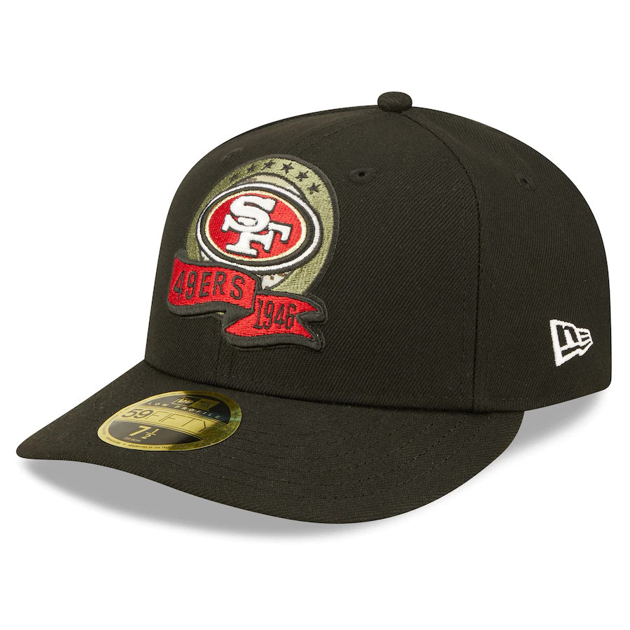 New Era San Francisco 49ers 2022 Salute To Service Low Profile 59FIFTY Fitted Hat