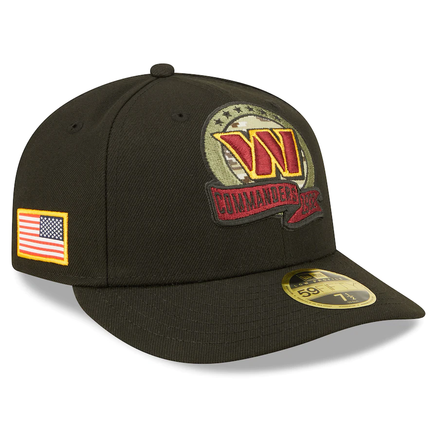 New Era Washington Commanders 2022 Salute To Service Low Profile 59FIFTY Fitted Hat