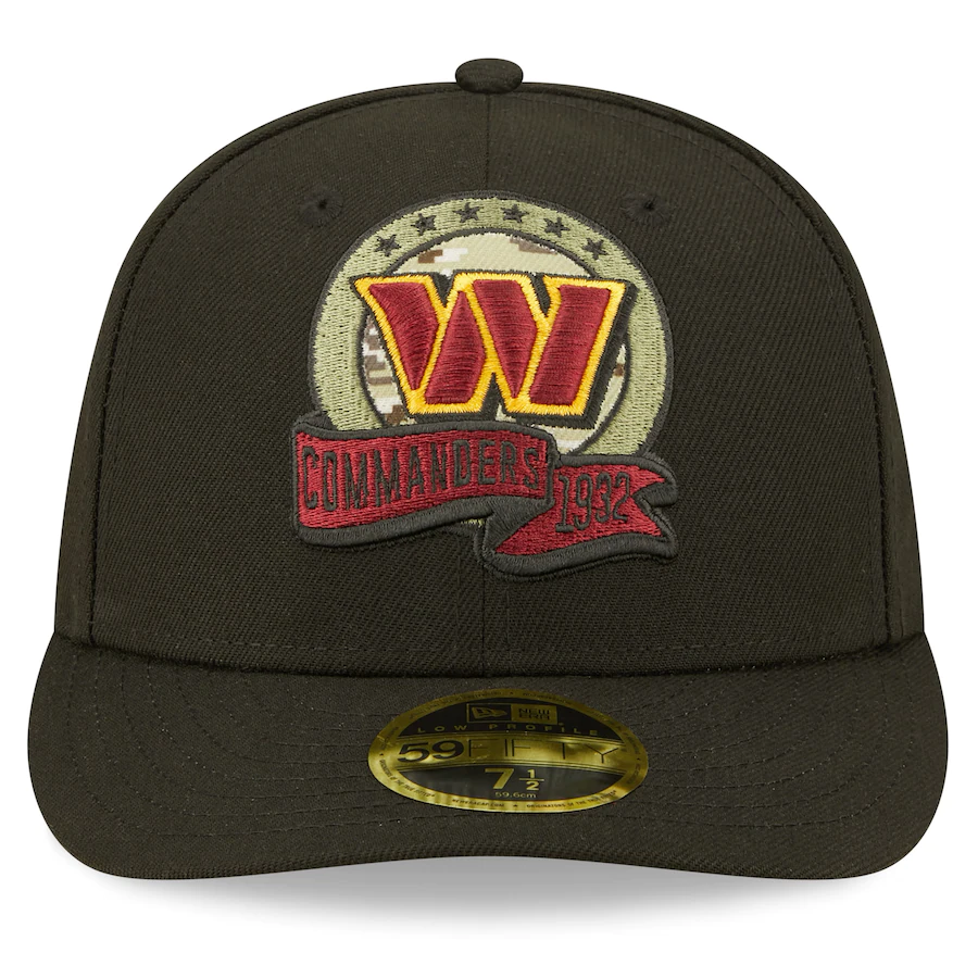New Era Washington Commanders 2022 Salute To Service Low Profile 59FIFTY Fitted Hat