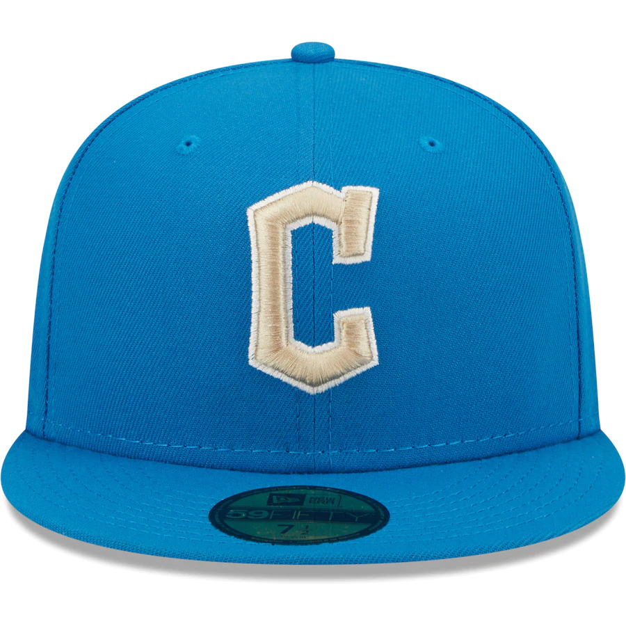 New Era Cleveland Guardians Blue Stone Team Logo Undervisor 59FIFTY Fitted Hat