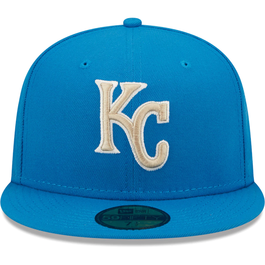 New Era Kansas City Royals Blue Stone 2015 World Series Undervisor 59FIFTY Fitted Hat