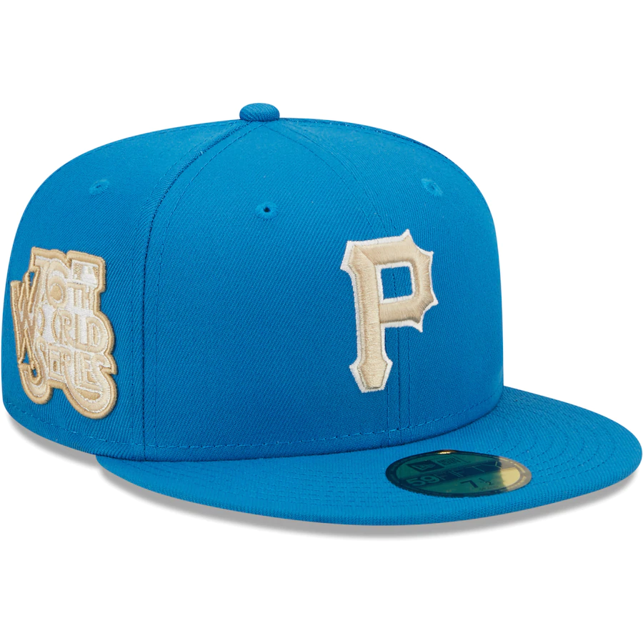 New Era Pittsburgh Pirates Blue Stone 76th World Series Undervisor 59FIFTY Fitted Hat