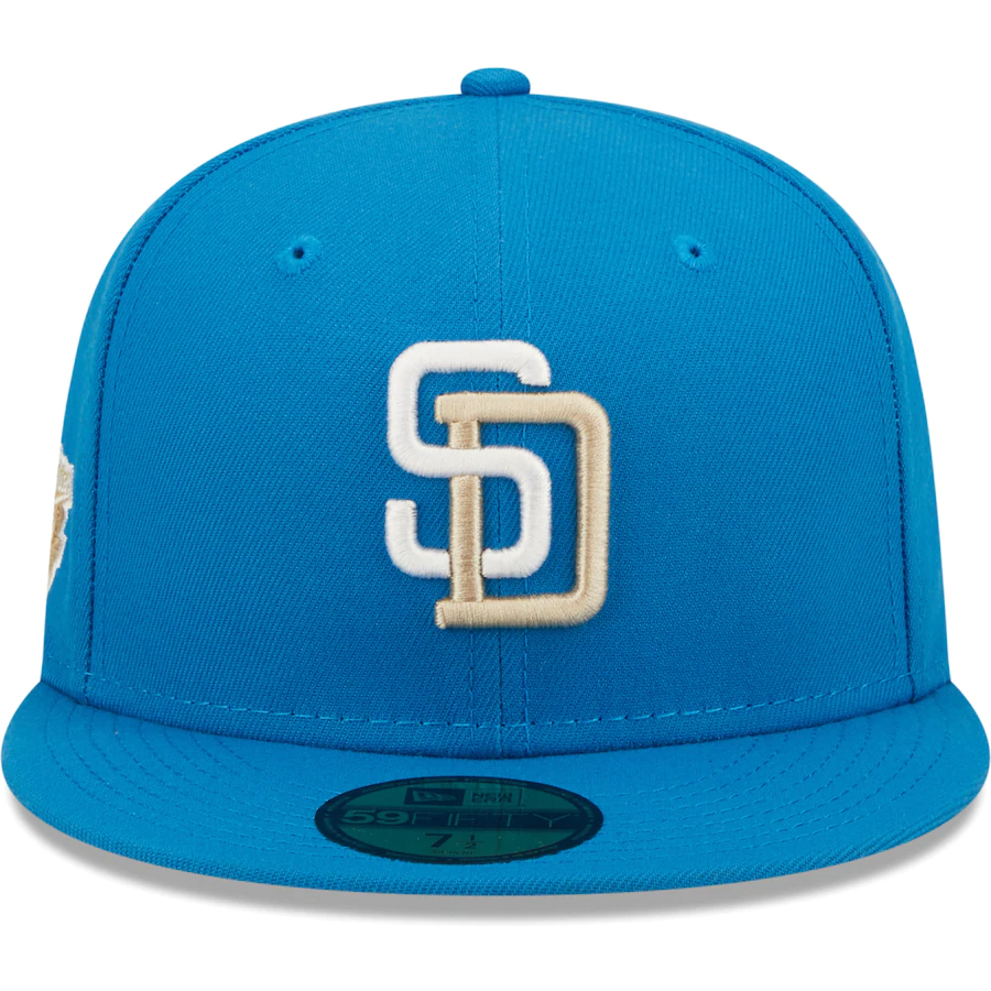 New Era San Diego Padres Blue Stone 1998 World Series Undervisor 59FIFTY Fitted Hat